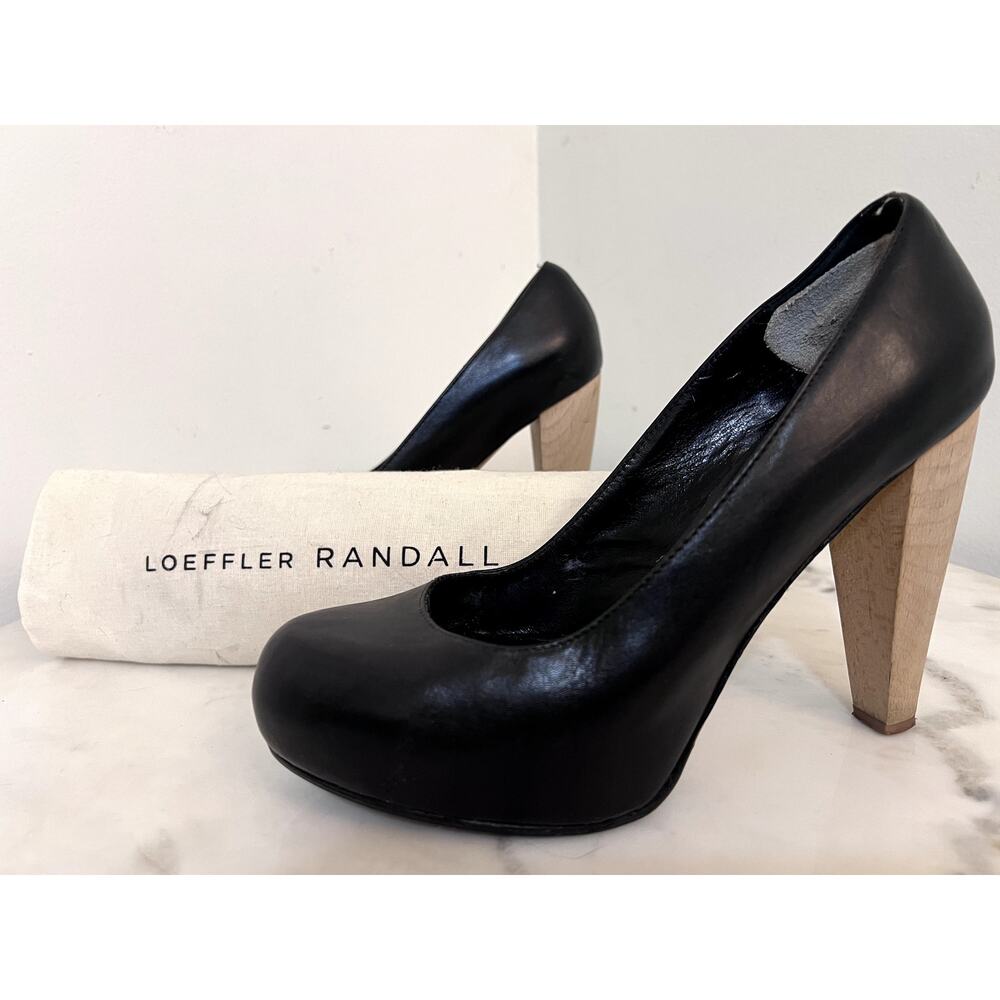 Pre-loved S/S 2012 Loeffler Randall Esther Hidden Platform Pumps Blk 7B